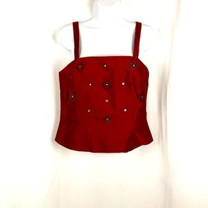 Loft silk blend embellished cami 6